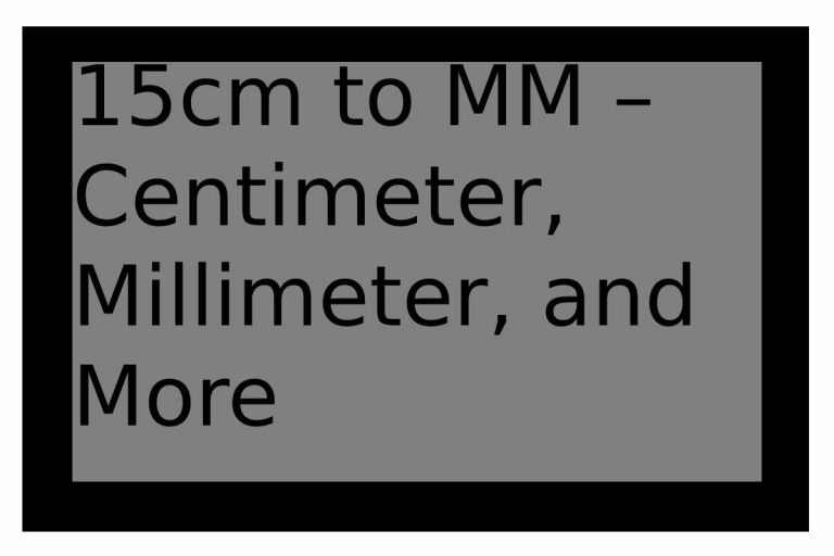 15cm to mm