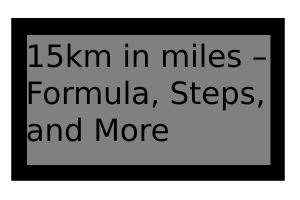 5km in miles